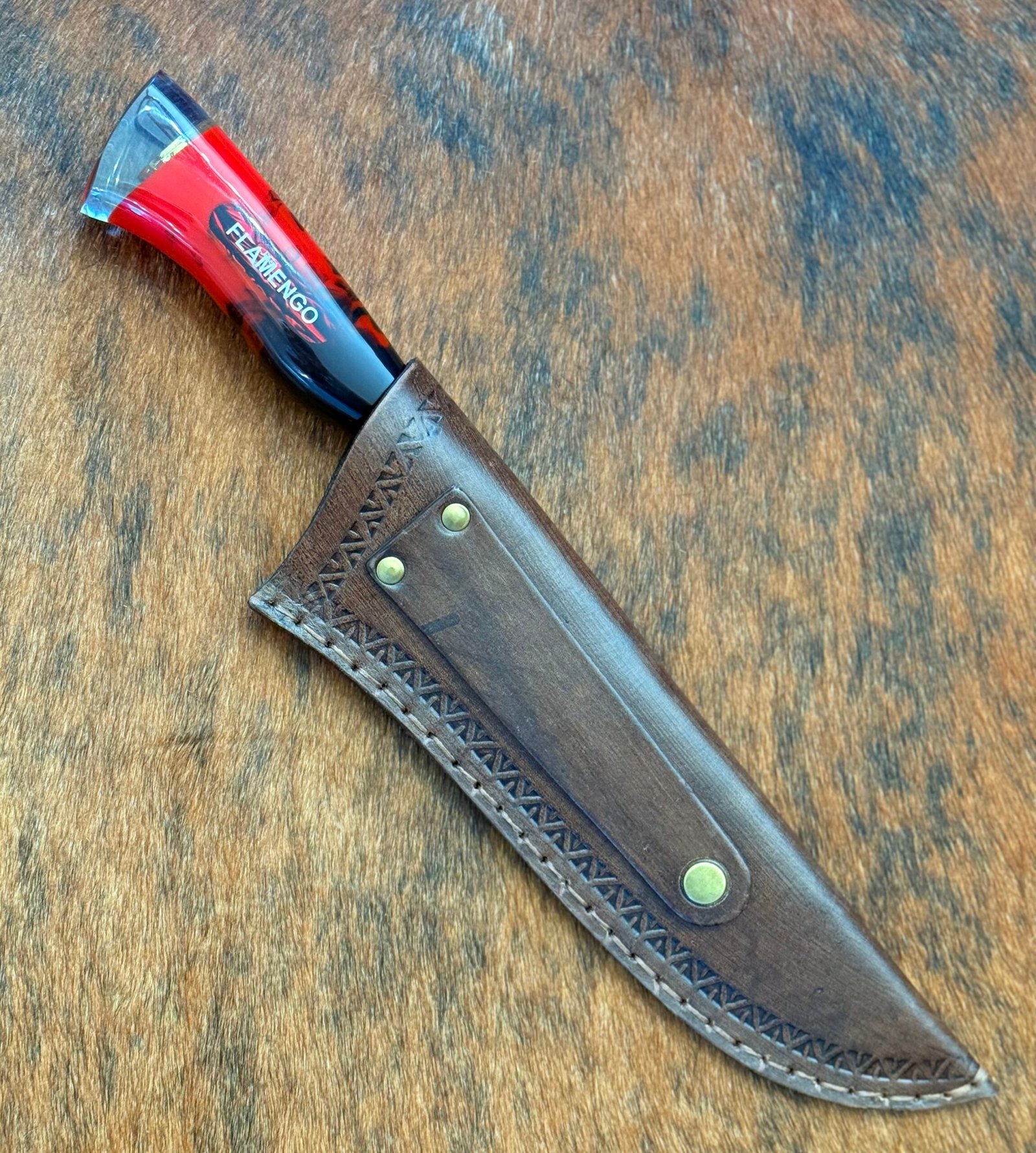 FACA PICANHEIRA INOX 420c de 10´ FLAMENGO - Imagem 4