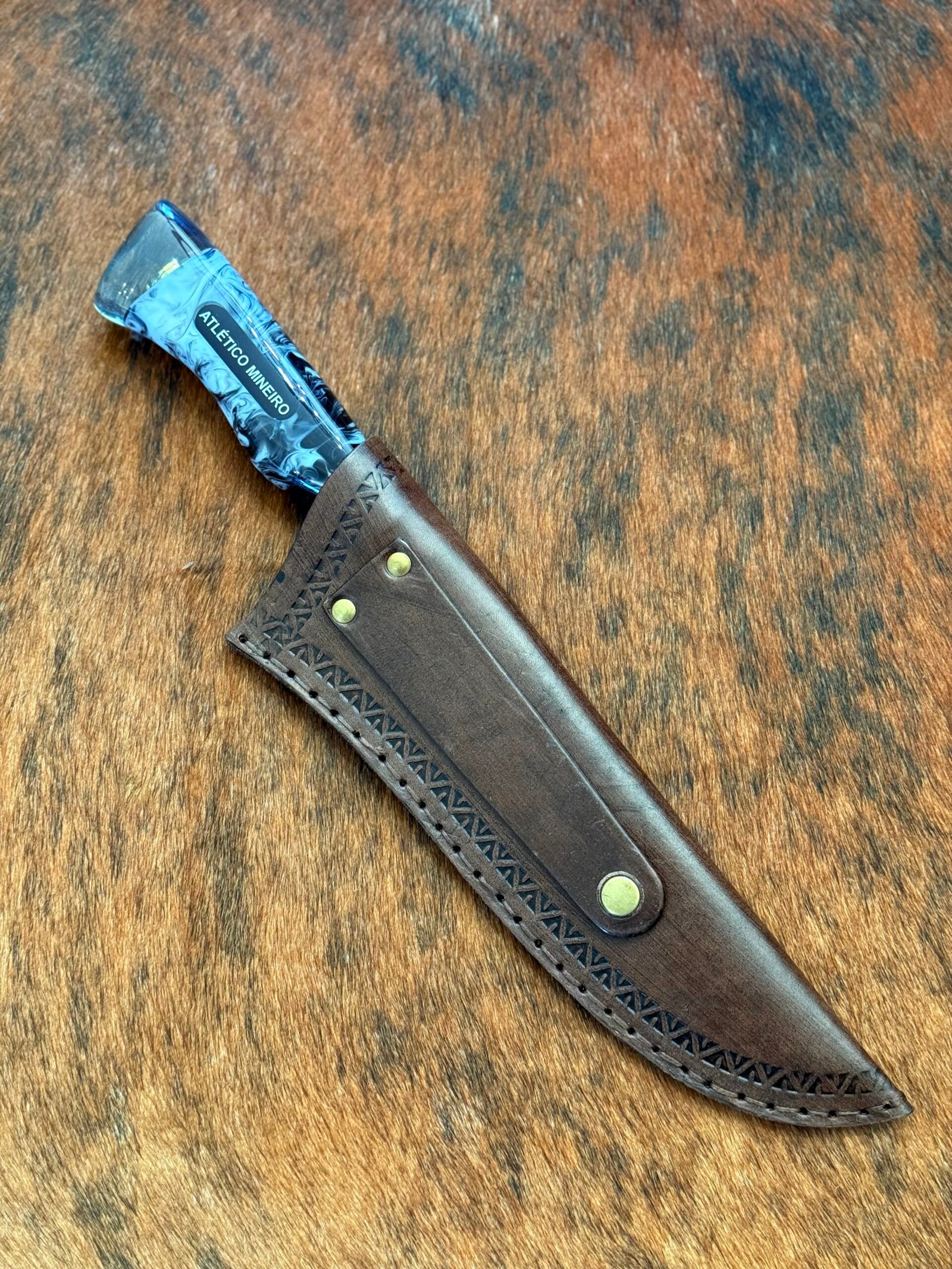 FACA PICANHEIRA INOX 420c de 10´ ATLÉTICO MINEIRO - Imagem 4