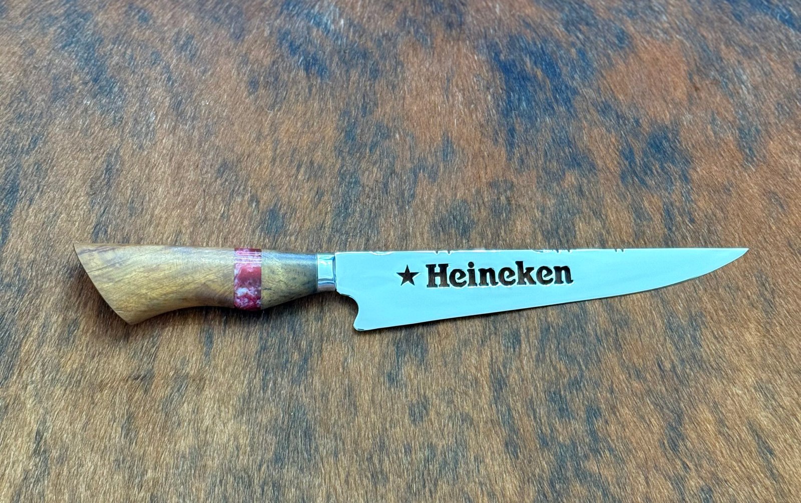 FACA INOX DE 8´ POLEGADAS CABO MISTO HEINEKEN