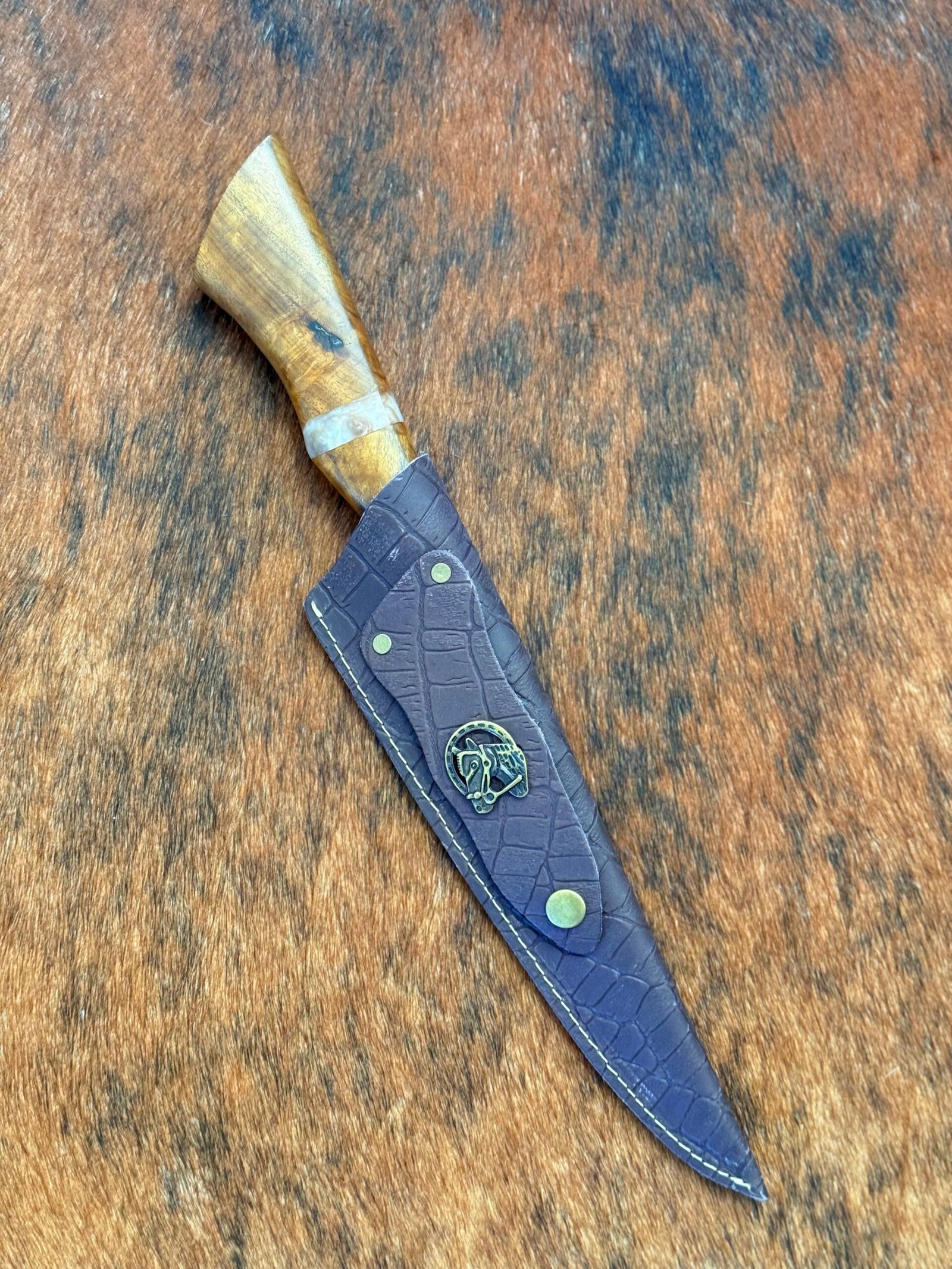 FACA INOX DE 8´ POLEGADAS CABO MISTO PESCARIA - Imagem 3