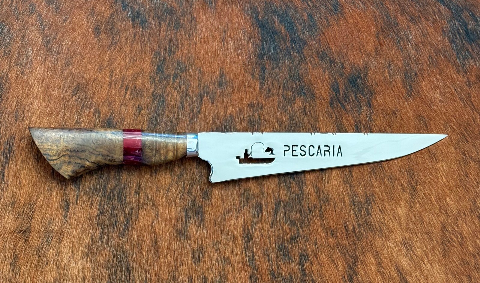 FACA INOX DE 8´ POLEGADAS CABO MISTO PESCARIA
