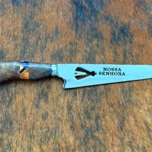 FACA INOX DE 8´ POLEGADAS CABO MISTO NOSSA SENHORA