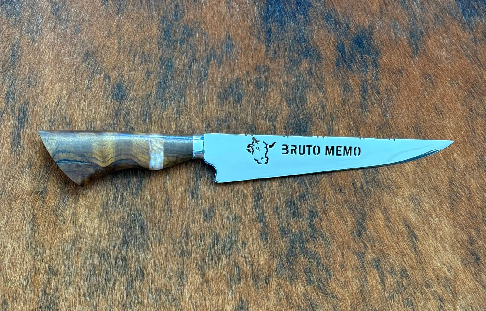 FACA INOX DE 8´ POLEGADAS CABO MISTO BRUTO MEMO