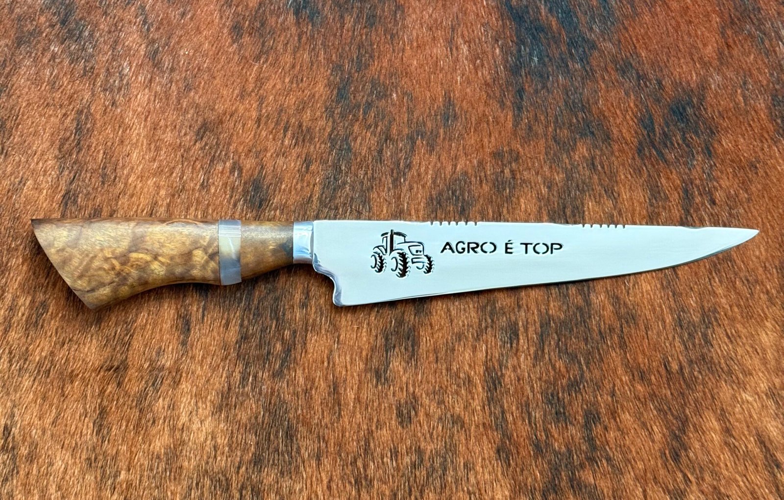 FACA INOX DE 8´ POLEGADAS CABO AGRO É TOP