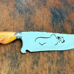 FACA PICANHEIRA INOX 420c de 10´ PREMIUM BOI NELORE