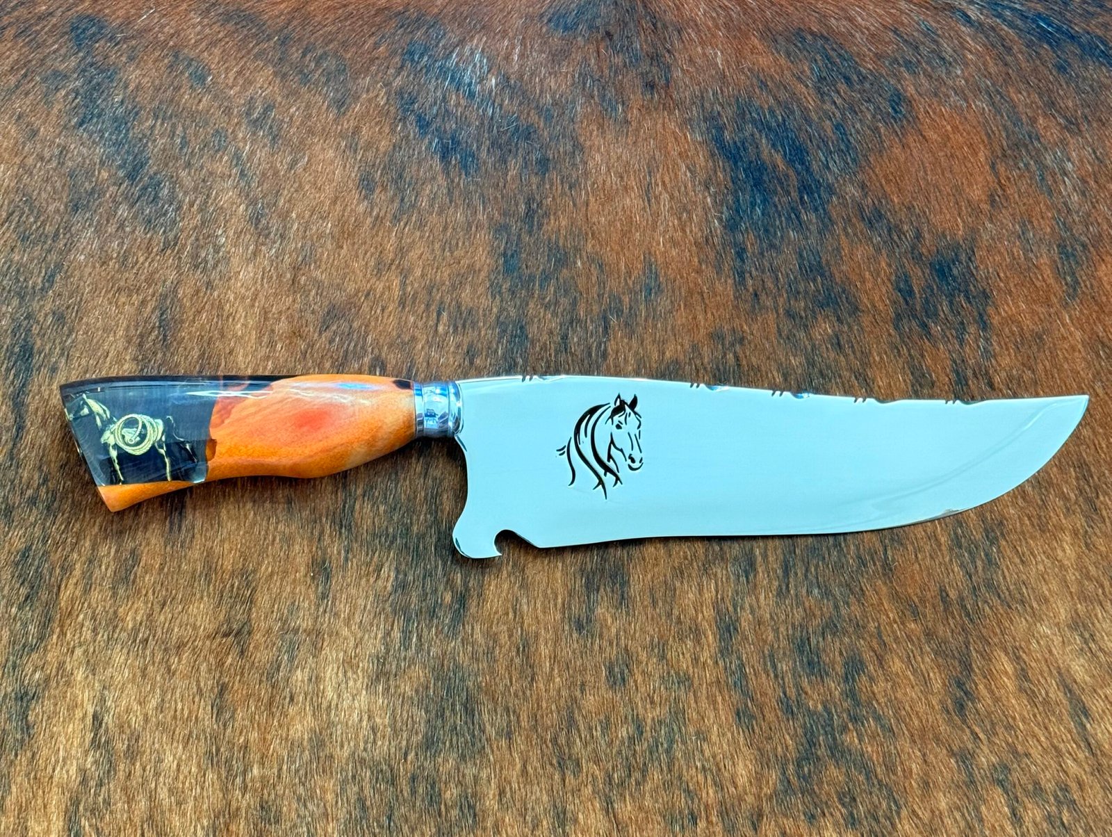 FACA PICANHEIRA INOX 420c de 10´ PREMIUM CAVALO