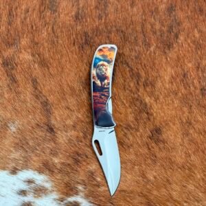 Canivete Monobloco Resinado LEÃO