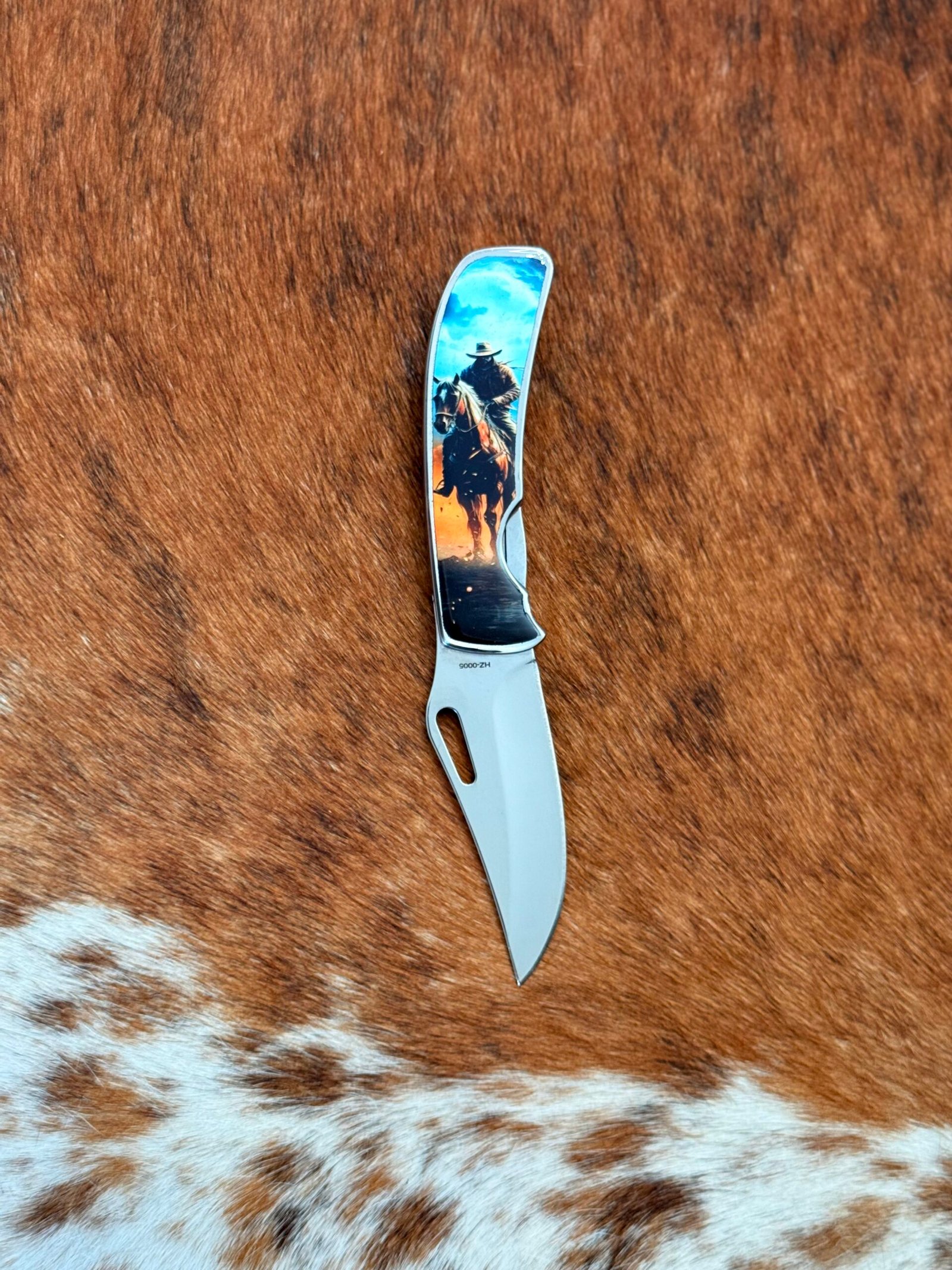 Canivete Monobloco Resinado COWBOY