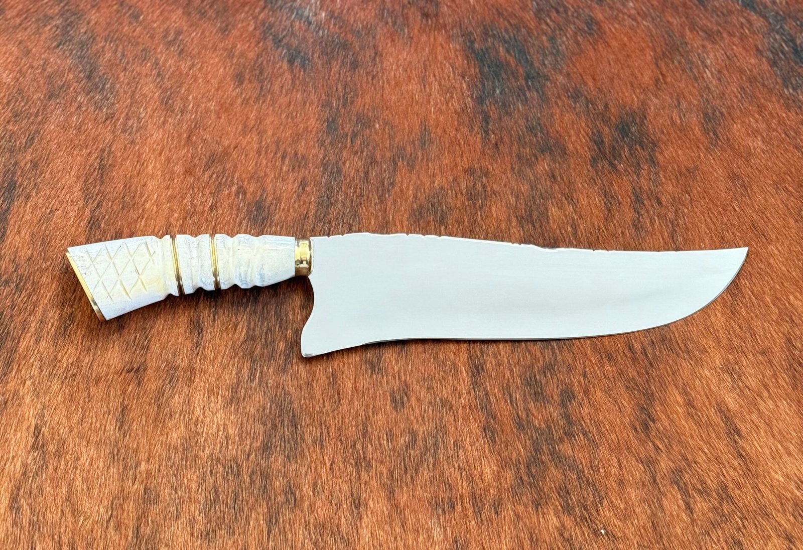 FACA PICANHEIRA INOX 420c de 10´ CABO DE OSSO