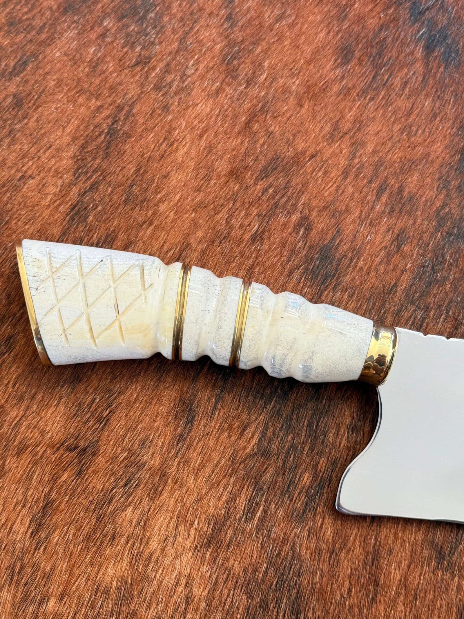 FACA PICANHEIRA INOX 420c de 10´ CABO DE OSSO - Imagem 3