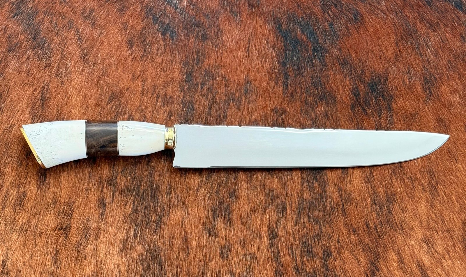 FACA CHURRASCO INOX 420c de 10´ cabo MISTO