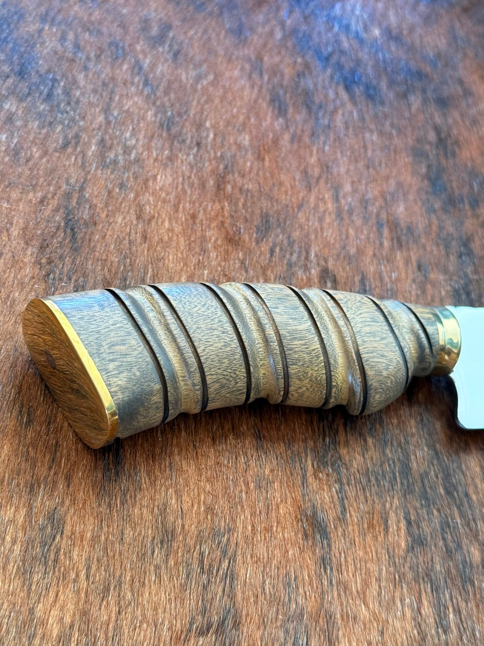 FACA CHURRASCO INOX 420c de 10´ cabo de imbuia - Imagem 2