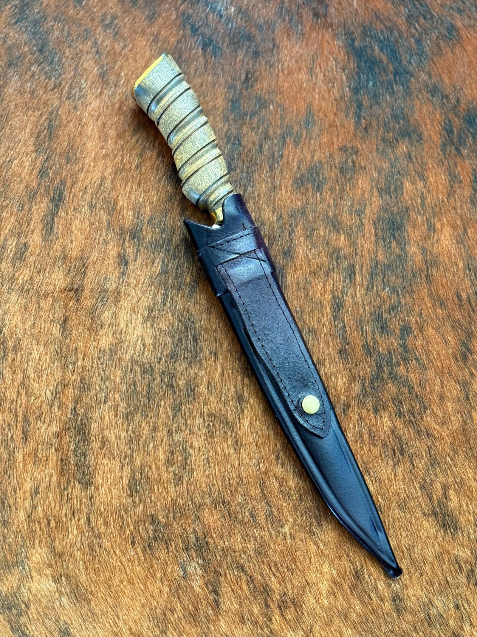 FACA CHURRASCO INOX 420c de 10´ cabo de imbuia - Imagem 4