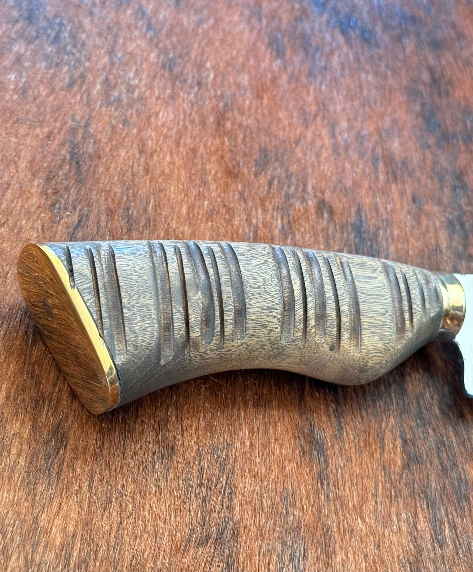 FACA CHURRASCO INOX 420c de 10´ cabo de imbuia - Imagem 2