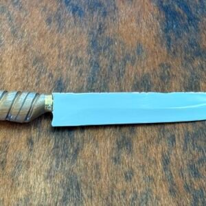 FACA CHURRASCO INOX 420c de 10´ cabo de imbuia