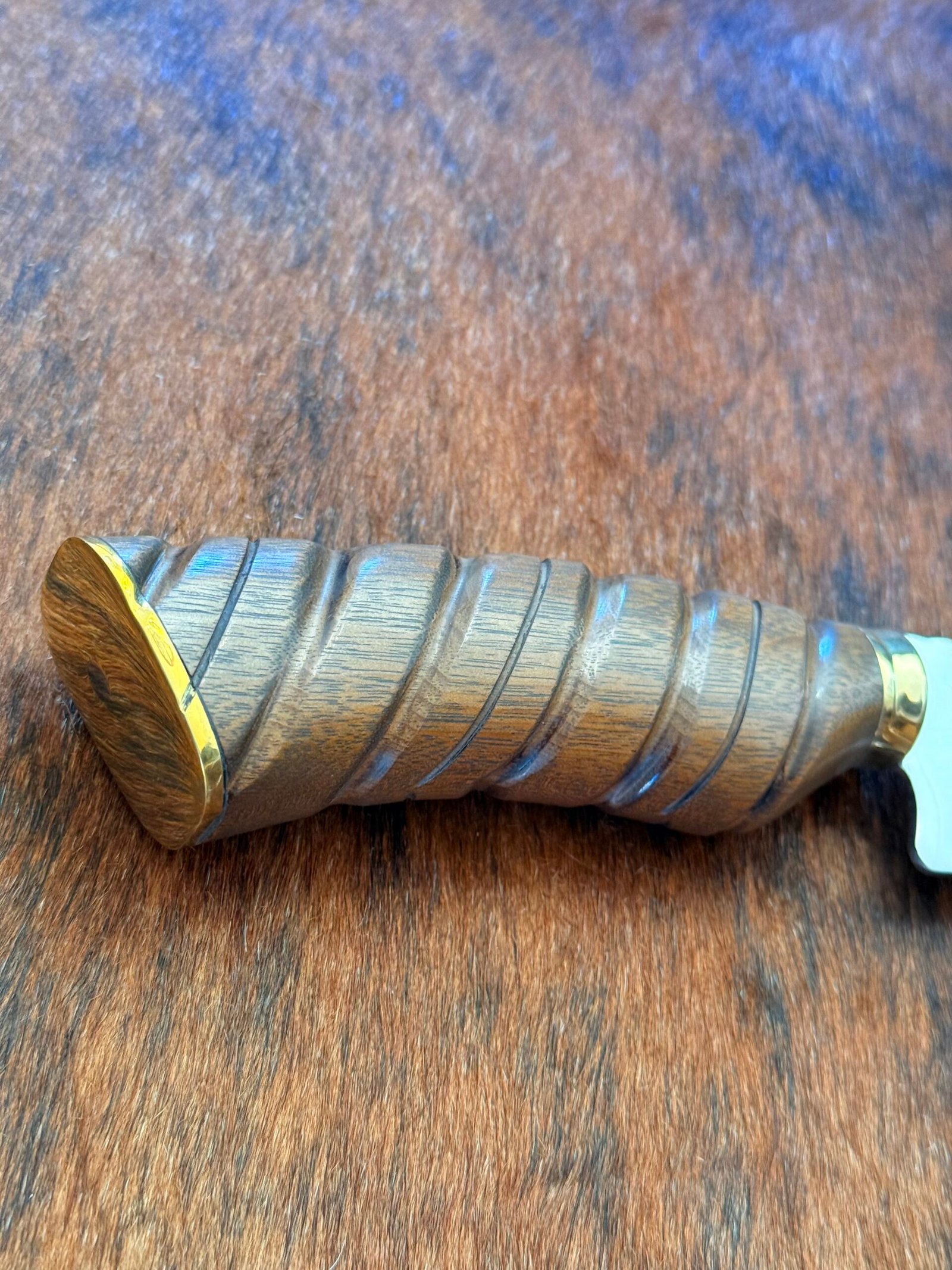 FACA CHURRASCO INOX 420c de 10´ cabo de imbuia - Imagem 2