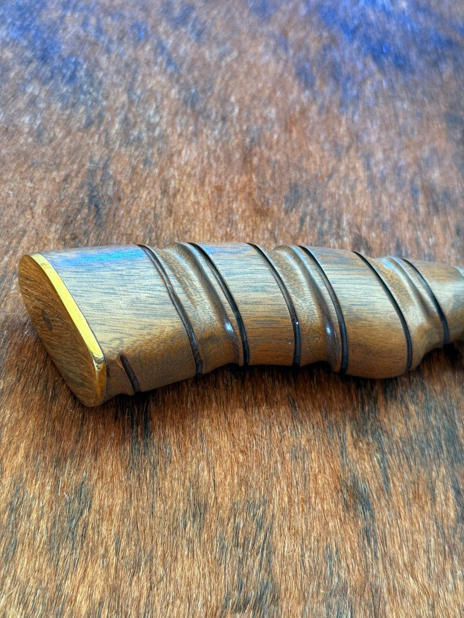 FACA CHURRASCO INOX 420c de 10´ cabo de imbuia - Imagem 2