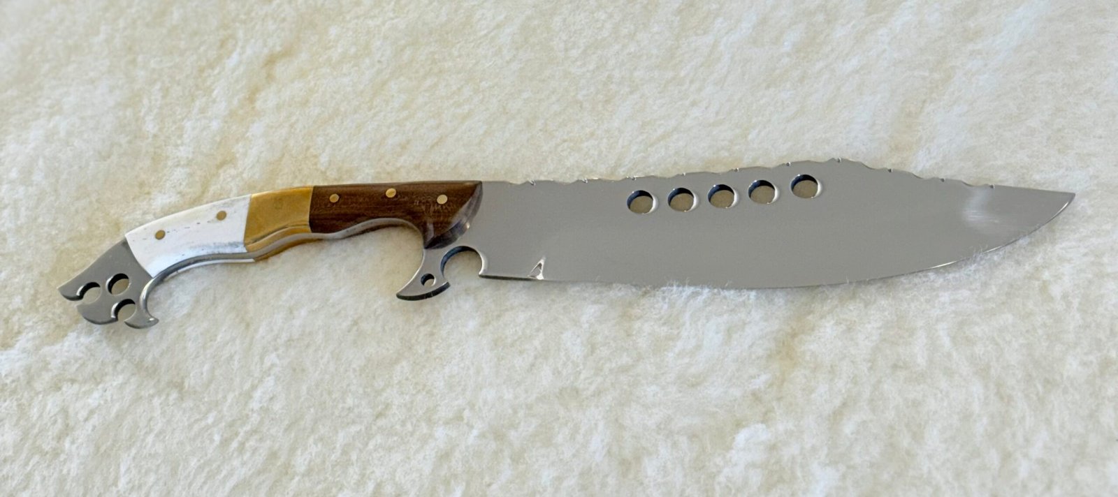 Faca FULL TANG bowie Cabo Misto de 9´ polegadas