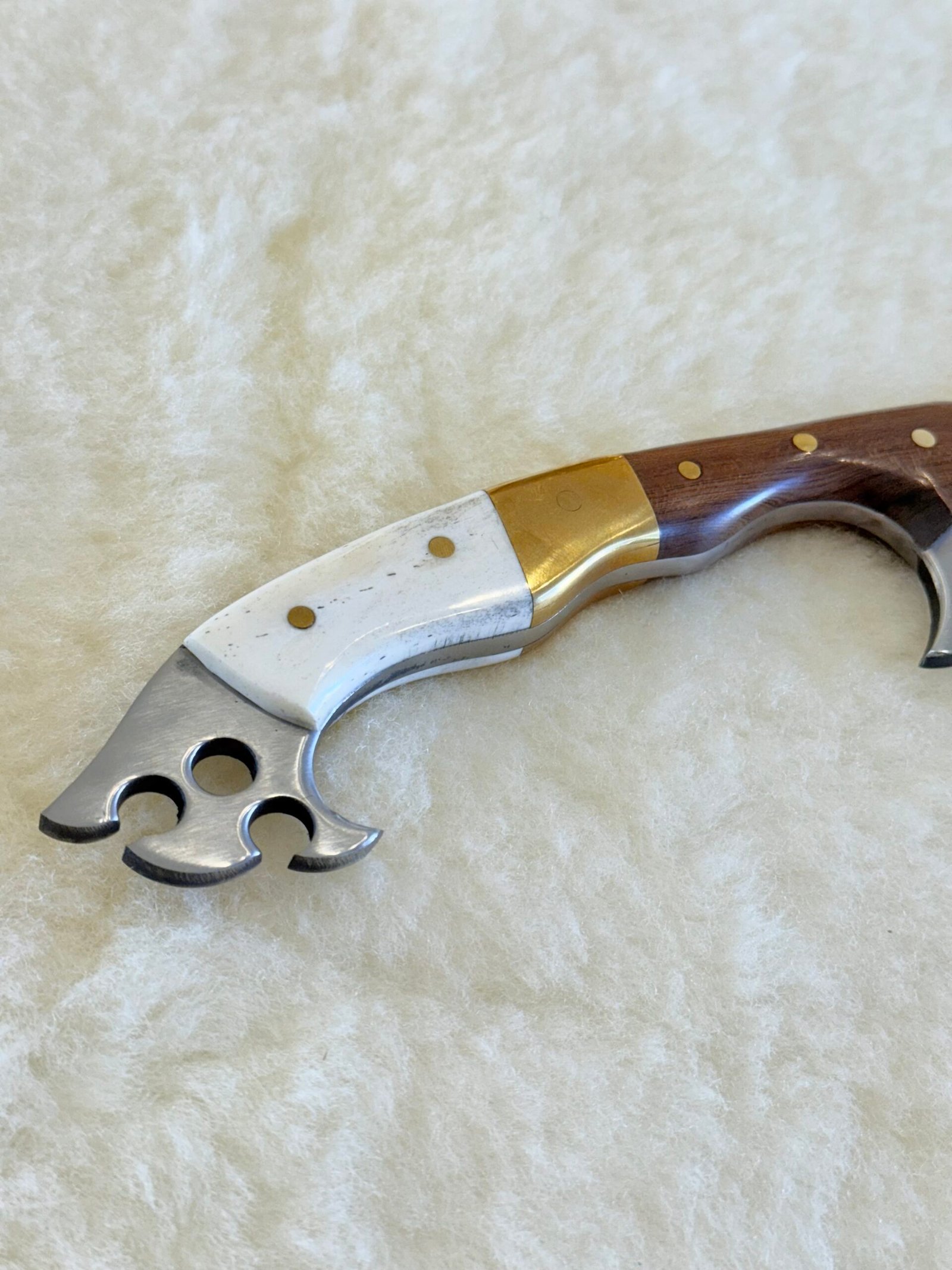 Faca FULL TANG bowie Cabo Misto de 9´ polegadas - Imagem 2