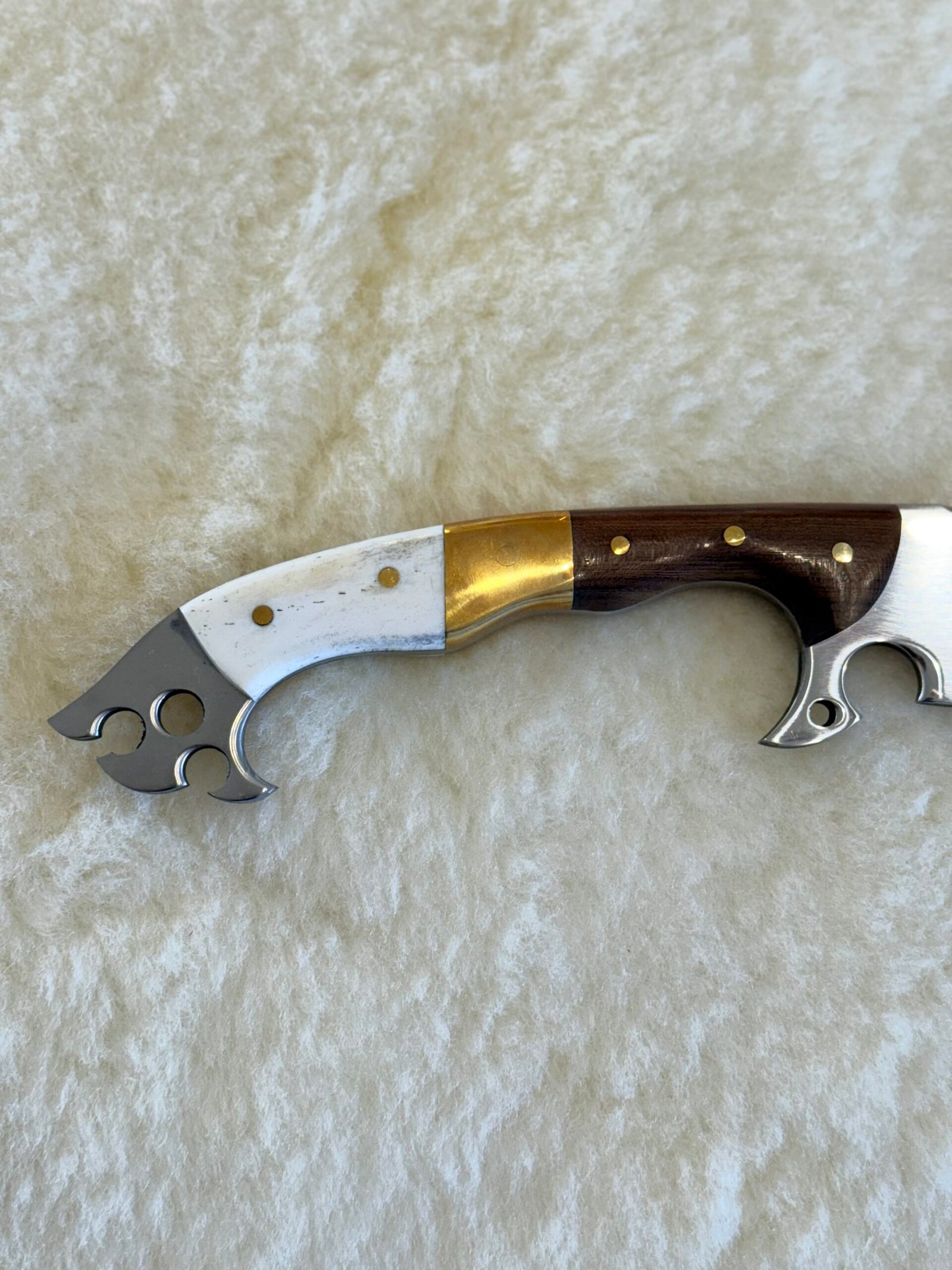 Faca FULL TANG bowie Cabo Misto de 9´ polegadas - Imagem 3